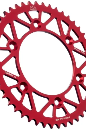 JT SPROCKETS - REAR RACELITE ALU 48T RED, 520 - Sprockets - Aluminium Premium